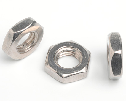 Stainless Steel Hexagon Thin Nuts