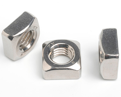 Stainless Steel Chamfered Square Nuts