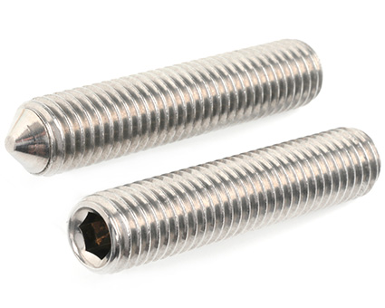 Stainless Steel Socket Set Screws Cone Point