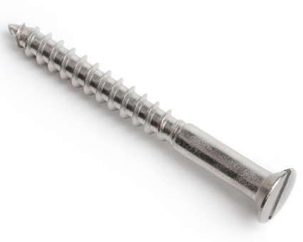 Stainless Steel Slot Countersunk Woodscrews