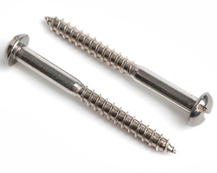 Stainless Steel Slot Round Woodscrews