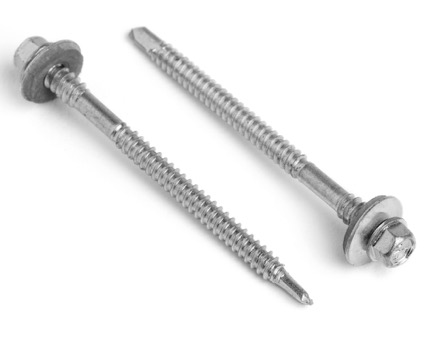 Stainless Steel Hexagon Head Bi-Metal Tek 3 Composite Panel Screws 16mm Sealing Washer