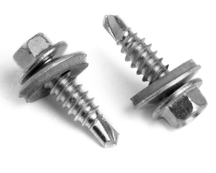 Stainless Steel Hexagon Head Bi-Metal Tek 2 Stitching Screws 16mm Sealing Washer